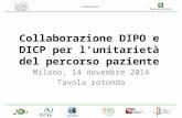 Collaborazione DIPO e DICP per l’unitarietà del percorso paziente Milano, 14 novembre 2014 Tavola rotonda.