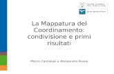 La Mappatura del Coordinamento: condivisione e primi risultati Marco Cantalupi e Alessandro Russo.