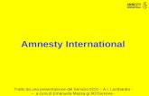 Amnesty International Tratto da una presentazione del Servizio EDU – A.I. Lombardia - – a cura di Emanuela Massa gr.007Genova -