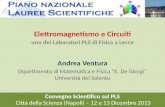 A. Ventura (Università del Salento) – Elettromagnetismo e Circuiti – 12/12/2013 Convegno PLS Napoli 2013 Elettromagnetismo e Circuiti uno dei Laboratori.