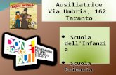Istituto Maria Ausiliatrice Via Umbria, 162 Taranto Scuola dell’Infanzia Scuola Primaria Scuola dell’Infanzia Scuola Primaria.