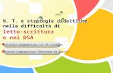 L/O/G/O N. T. e strategie didattiche nelle difficoltà di letto-scrittura e nei DSA I° Istituto Comprensivo “Principe di Napoli 2° Istituto Comprensivo.