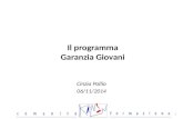 Il programma Garanzia Giovani Cinzia Pollio 06/11/2014 1.