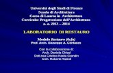 Università degli Studi di Firenze Scuola di Architettura Corso di Laurea in Architettura Curricula: Progettazione dell’Architettura a. a. 2013 – 2014 LABORATORIO.