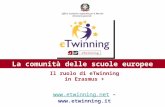 La comunità delle scuole europee  –  Il ruolo di eTwinning in Erasmus + Ufficio Scolastico regionale.