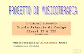 I CIRCOLO S.DONATO Scuola Primaria di Caniga Classi II & III A.S.2005/2006 Musicoterapista Alessandra MancaAlessandra Manca Realizzazione Vale&Vivi.