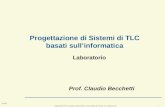 Copyright Prof. Claudio Becchetti, Università di Roma “La Sapienza” 7/1/03 Progettazione di Sistemi di TLC basati sull’informatica Prof. Claudio Becchetti.