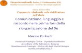 Comunicazione, linguaggio e racconto nelle prime fasi della riorganizzazione del Sé Marina Farinelli Servizio di Psicologia Clinica – Ospedale Riabilitativo.