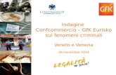 Indagine Confcommercio – GfK Eurisko sui fenomeni criminali Veneto e Venezia 26 novembre 2014
