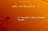 DALL’ICI ALLA IUC Dott.ssa Francesca Ermini DALL’ICI ALLA IUC il “riordino” della finanza locale