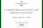 L’impatto della nuova PAC sulle imprese e sui territori Alberto Manelli - INEA.