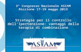 3° Congresso Nazionale ASIAM Riccione 17-19 maggo 2013 Strategie per il controllo dell’Ipertensione: vantaggi della terapia di combinazione Simone Mininni.