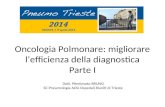 Oncologia Polmonare: migliorare l’efficienza della diagnostica Parte I Dott. Pierdonato BRUNO SC Pneumologia AOU Ospedali Riuniti di Trieste.