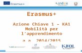 Erasmus+ Azione Chiave 1 – KA1 Mobilità per l’apprendimento a.a. 2014/2015.