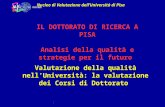 Valutazione della qualità nell’Università: la valutazione dei Corsi di Dottorato Nucleo di Valutazione dell’Università di Pisa I Salerno 12 novembre1999.