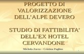 1 PROGETTO DI VALORIZZAZIONE DELL’ALPE DEVERO STUDIO DI FATTIBILITA’ DELL’EX HOTEL CERVANDONE Michela Zucca – Cristina Paglino.