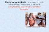 "La scuola di Atene" - Raffaello Sanzio (1483-1520) Il compito unitario: uno spazio reale per rilevare, osservare e valutare competenze trasversali e obiettivi.