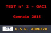 TEST n° 2 – GAC1 Gennaio 2015. Campionato Under 14 fase regionale, nella fase a gironi, sul punteggio di due a zero, la squadra A rinuncia a giocare il.