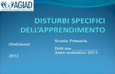 Scuola Primaria (Sedriano) Dott.ssa _____________ Anno scolastico 2011- 2012.