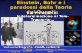 Name Event Date Name Event Date 1 CERN F. Ruggiero Pergine Valdarno, 21 Maggio 2004 Einstein, Bohr e i paradossi della Teoria dei Quanti dal Principio.