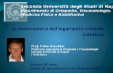 Prof. Fabio Zanchini Professore Aggregato di Ortopedia e Traumatologia Seconda Università di Napoli I Policlinico Lezione III Anno Scuola di Specializzazione.