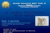 Prof. Fabio Zanchini - La terapia infiltrativa della spalla - Lezione IV anno Scuola di Specializzazione in Medicina dello Sport - Seconda Università degli Studi di Napoli