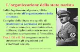 L'organizzazione dello stato nazista1 L’organizzazione dello stato nazista Salito legalmente al potere, Hitler diede avvio all’organizzazione della dittatura.