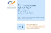 Formazione generale studenti equiparati ITIS “Galilei” Conegliano 06/06/2014 Prof. Di Cara Nicola SiRVeSS Sistema di Riferimento Veneto per la Sicurezza.