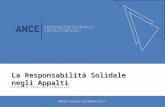 La Responsabilità Solidale negli Appalti Direzione relazioni industriali Massa Carrara, 2 dicembre 2013.