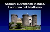 Angioini e Aragonesi in Italia. L’autunno del Medioevo.