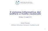 1 Il sistema informativo del welfare a livello nazionale Bologna, 16 maggio 2014 Oreste Nazzaro Direzione Generale per l’inclusione e le politiche sociali.
