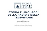 STORIA E LINGUAGGI DELLA RADIO E DELLA TELEVISIONE Anna Bisogno A NNO A CCADEMICO 2014-2015.