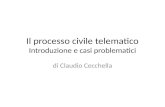 Il processo civile telematico Introduzione e casi problematici di Claudio Cecchella.