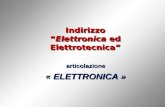 Indirizzo “Elettronica ed Elettrotecnica” articolazione « ELETTRONICA »