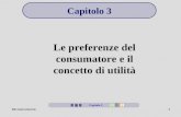 Microeconomia1 Le preferenze del consumatore e il concetto di utilità Capitolo 3.