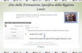Sito della Formazione Specifica della Regione Lazio  Indirizzo web.