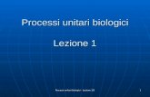 Processi unitari biologici - Lezione 1/5 1 Processi unitari biologici Lezione 1.