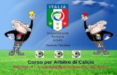 Corso per Arbitro di Calcio Corso per Arbitro di Calcio Regola 4 – L’equipaggiamento dei calciatori Settore Tecnico.