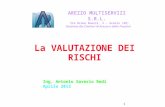 La VALUTAZIONE DEI RISCHI Ing. Antonio Saverio Redi Aprile 2013 1 AREZZO MULTISERVIZI S.R.L. Via Bruno Buozzi, 3 – Arezzo (AR) Gestione dei Cimiteri di.