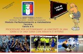 Associazione Italiana Arbitri Settore Tecnico – Area Formazione Modulo Perfezionamento e Valutazione Tecnica Calcio a 5 PROCEDURE PER DETERMINARE LA VINCENTE.