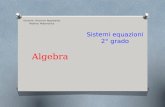 Algebra Docente: Vincenzo Pappalardo Materia: Matematica Sistemi equazioni 2° grado.