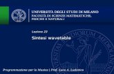 Sintesi wavetable Lezione 23 Programmazione per la Musica | Prof. Luca A. Ludovico.