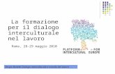 La formazione per il dialogo interculturale nel lavoro Roma, 28-29 maggio 2010 Sergio Bonetti Dialogo interculturale e mondo del lavoro.