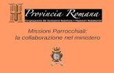 Missioni Parrocchiali: la collaborazione nel ministero.