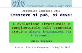 1 Assemblea Generale 2013 Crescere si può, si deve! Arezzo, Fiere e Congressi, 3 Luglio 2013 L’evoluzione strutturale e congiunturale dell’economia aretina.