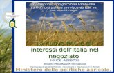 La nuova PAC e gli interessi dell’Italia nel negoziato Felice Assenza Dirigente Ufficio Rapporti Internazionali Direzione generale delle Politiche Comunitarie.