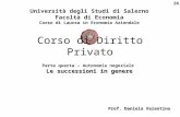 26 Università degli Studi di Salerno Facoltà di Economia Corso di Laurea in Economia Aziendale Prof. Daniela Valentino Corso di Diritto Privato Parte quarta.