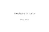 Nucleare in Italia May 2011. Outline Perchè è rinata l’idea del nucleare in Italia? Quali centrali vuole costruire l’ENEL? Quanto costa e quanto tempo.