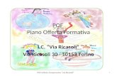 POF Piano Offerta Formativa I.C. “Via Ricasoli” Via Ricasoli 30 - 10153 Torino 1 POF Istituto Comprensivo "via Ricasoli"