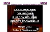 LA VALUTAZIONE DEL RISCHIO E LE CONSEGUENTI PERDITE ECONOMICHE Morgan Moras Broker di Riassicurazione.